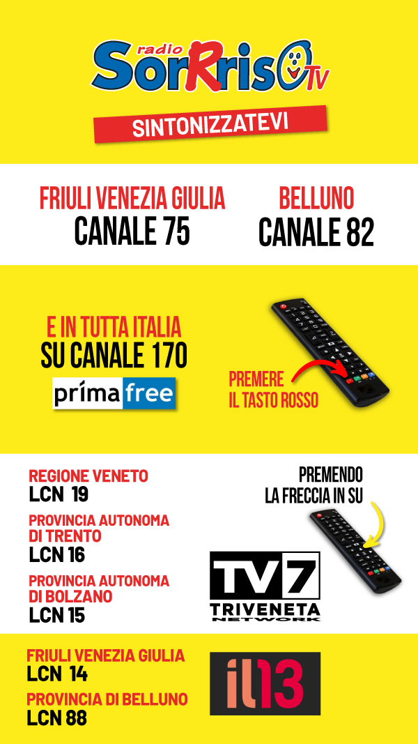 Sorrriso TV - Nuovi Canali Sorrriso TV - Nuovi Canali