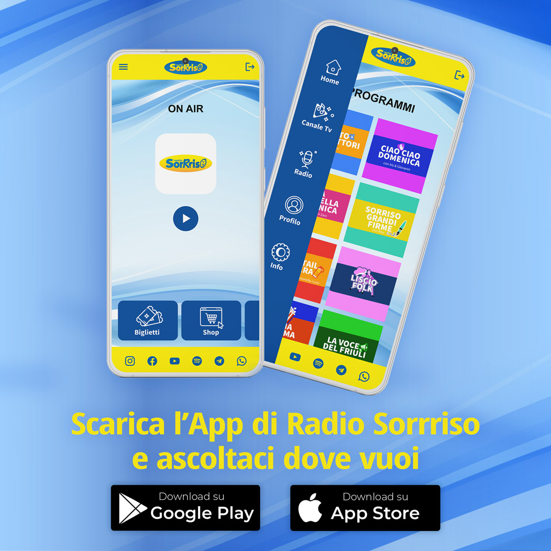 Scarica l'app di Radio Sorriso