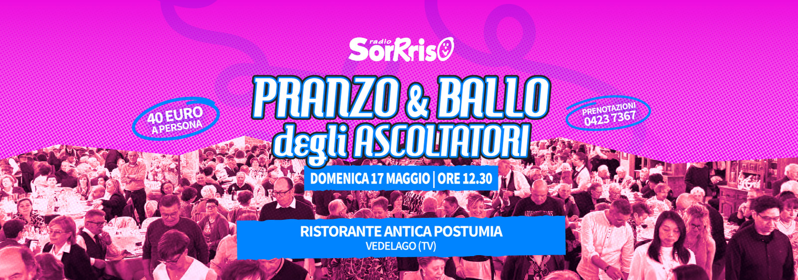 Evento di Radio Sorrriso al Ristorante Antica postumia