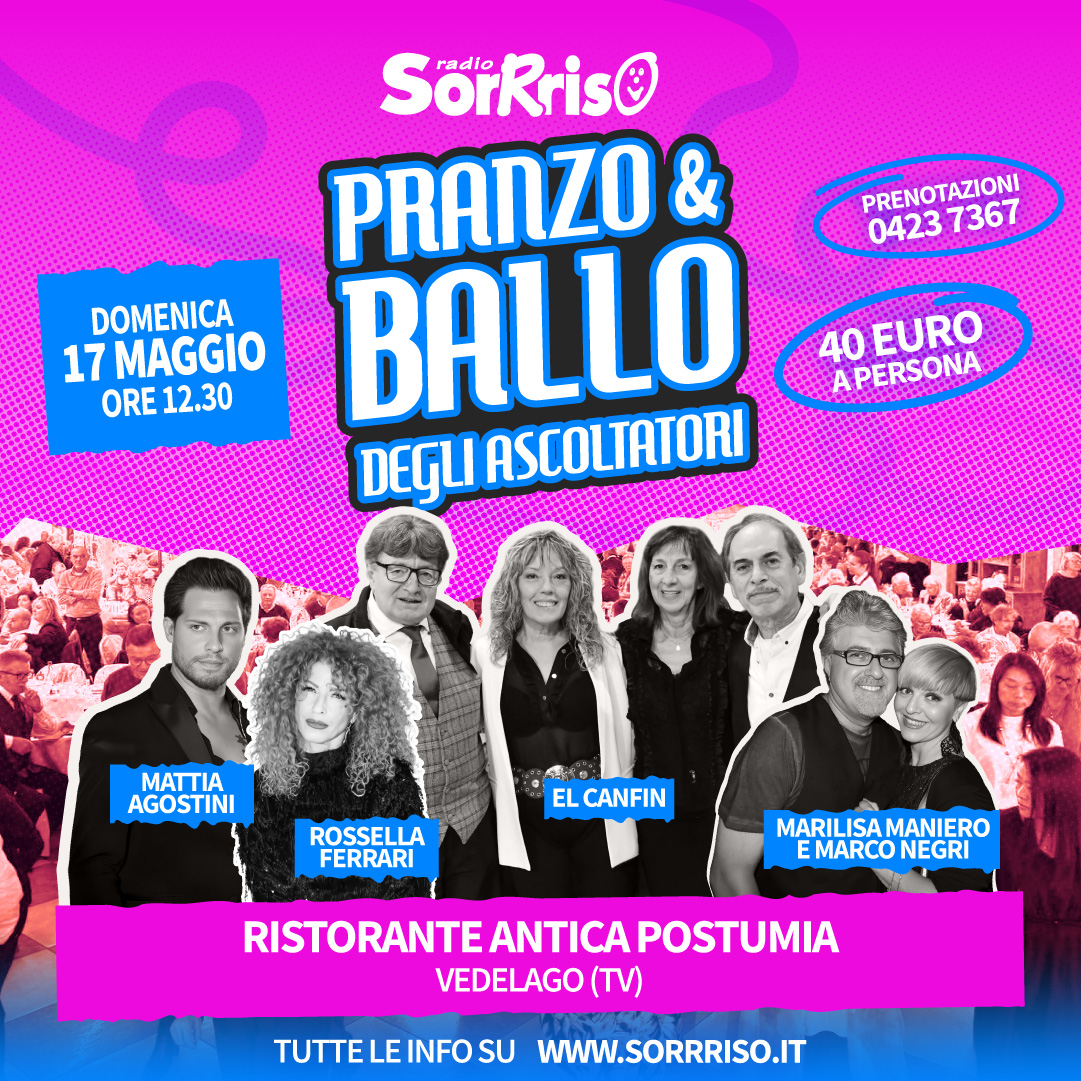 Evento di Radio Sorrriso al Ristorante Antica postumia