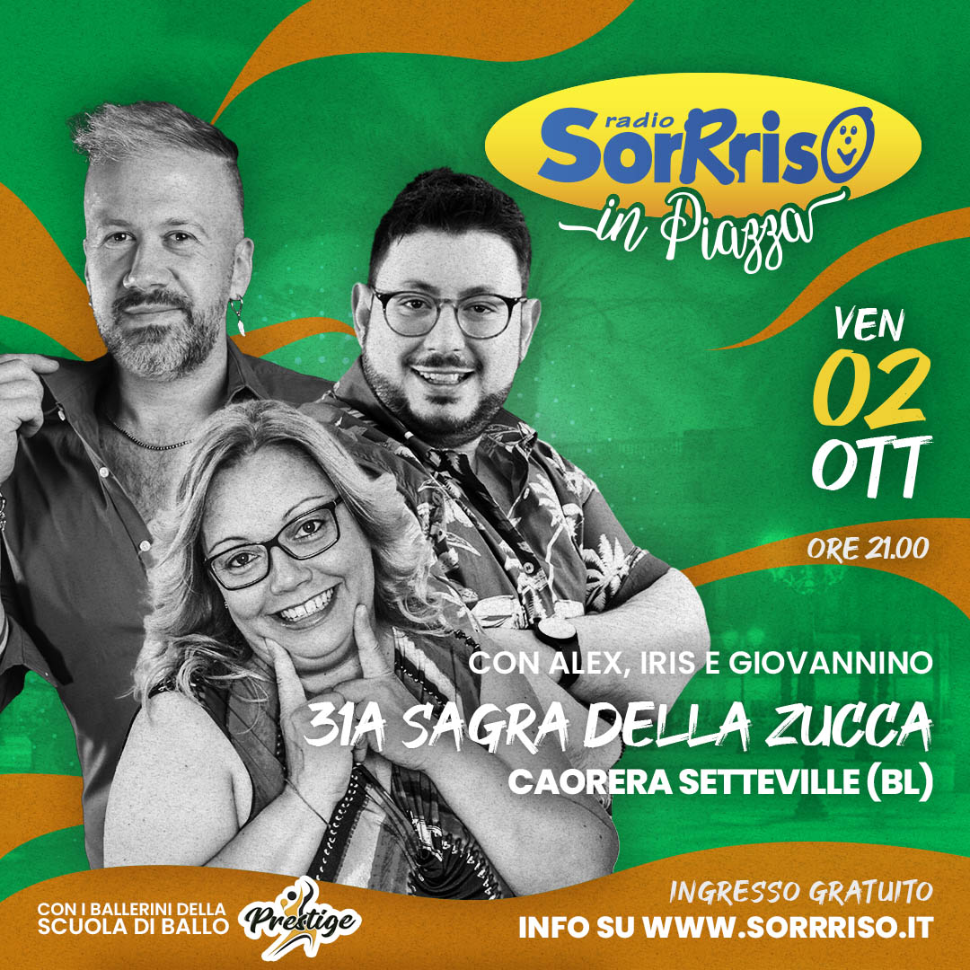 Evento Sagra della Zucca di Caorera Setteville con Radio Sorrriso